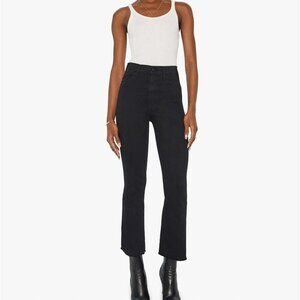 MOTHER Black Boot Cut Jeans
